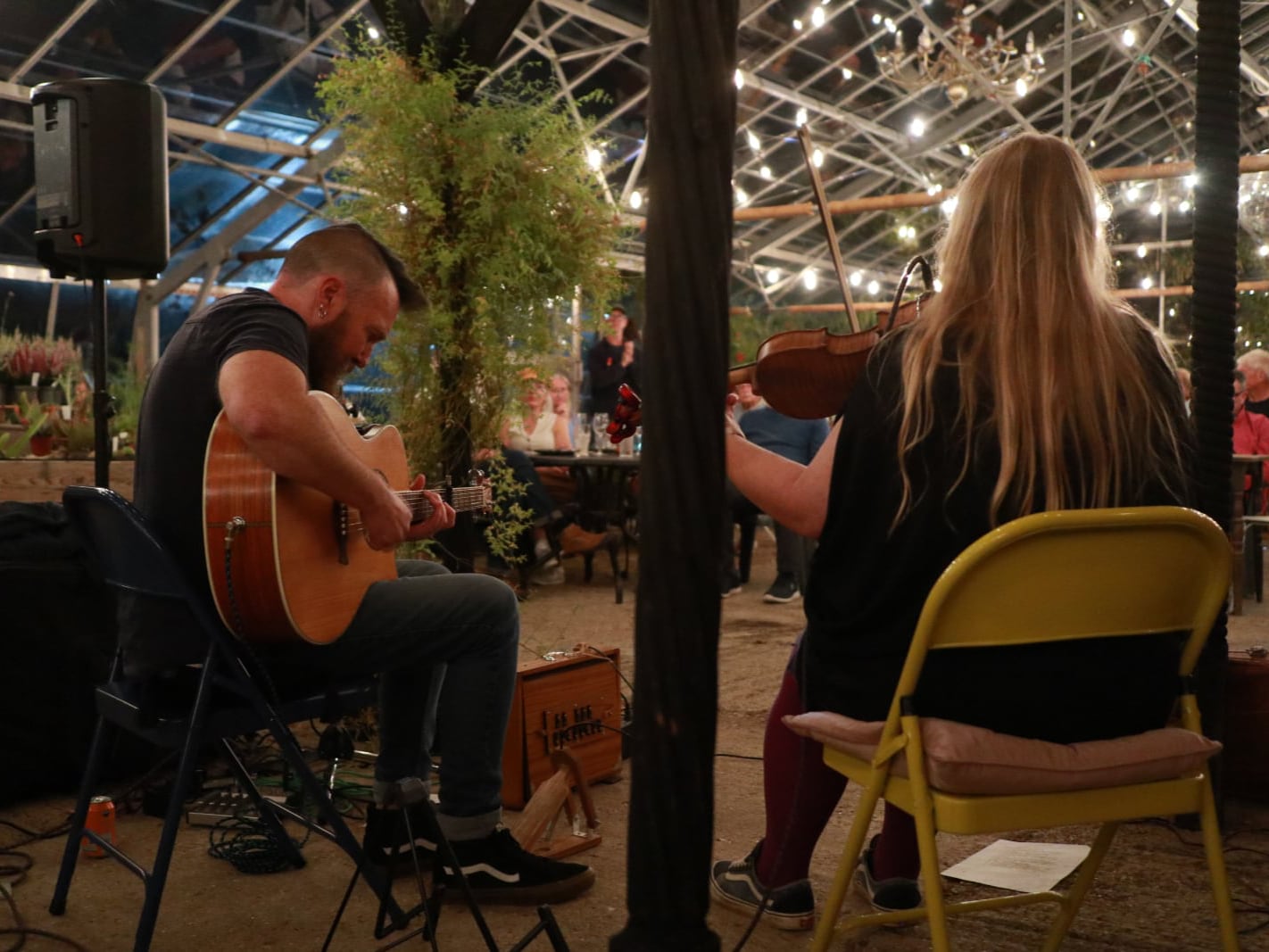 Jim and Emma from Ceol Na Mara playing
