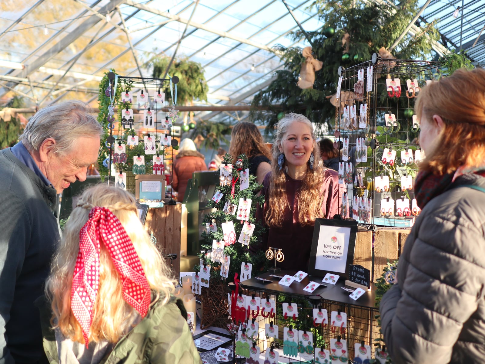 Wears the Colour stall at our Christmas Market.