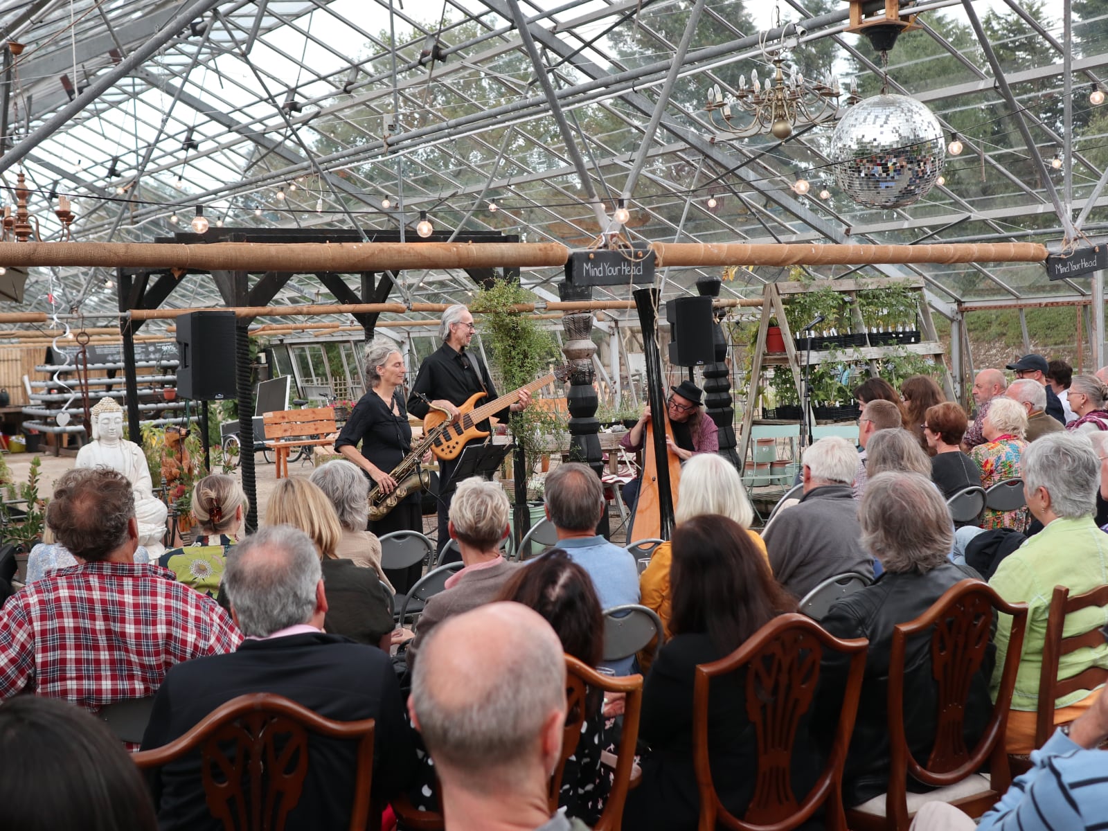 Jazz in the greenhouse with Park Stickney and the GFI trio.