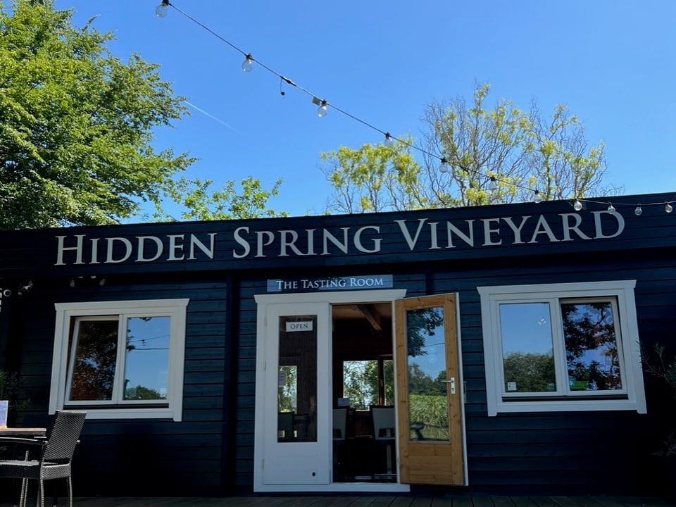 Hidden Spring tasting room at the vineyard.